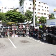Incautan 206 bocinas por contaminación sónica; Interior y Policía las entrega al Ministerio Público