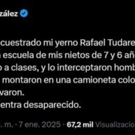 La hija de González Urrutia defiende la inocencia de su esposo, "secuestrado" en Caracas