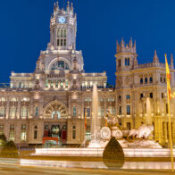 Plaza de Cibeles en Madrid, España.
