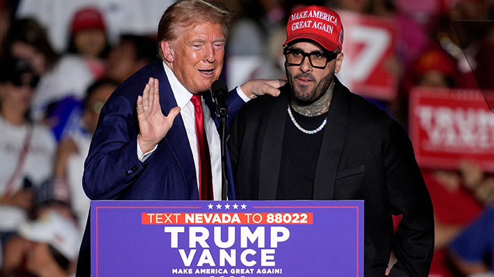 Nicky Jam revela que Trump lo llamó "caliente" tras confundirlo con su esposa