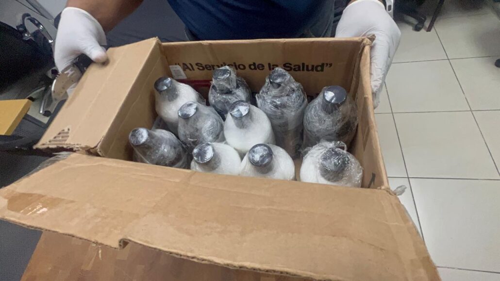 DNCD ocupa otros 10 potes simulaban ser productos de belleza llenos de cocaína