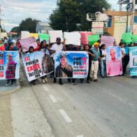 Familiares de hombre asesinado realizan marcha para exigir justicia en Guayacanes de Mao