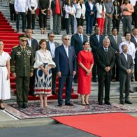 Presidente Abinader encabeza acto de homenaje a la Bandera Nacional