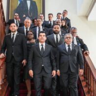 Wellington Arnaud y parte de su estructura política.
