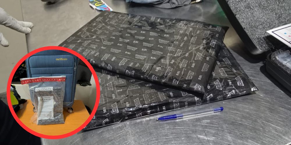 Atrapan dominico-español intento viajar a Madrid con dos paquetes presumiblemente de cocaína