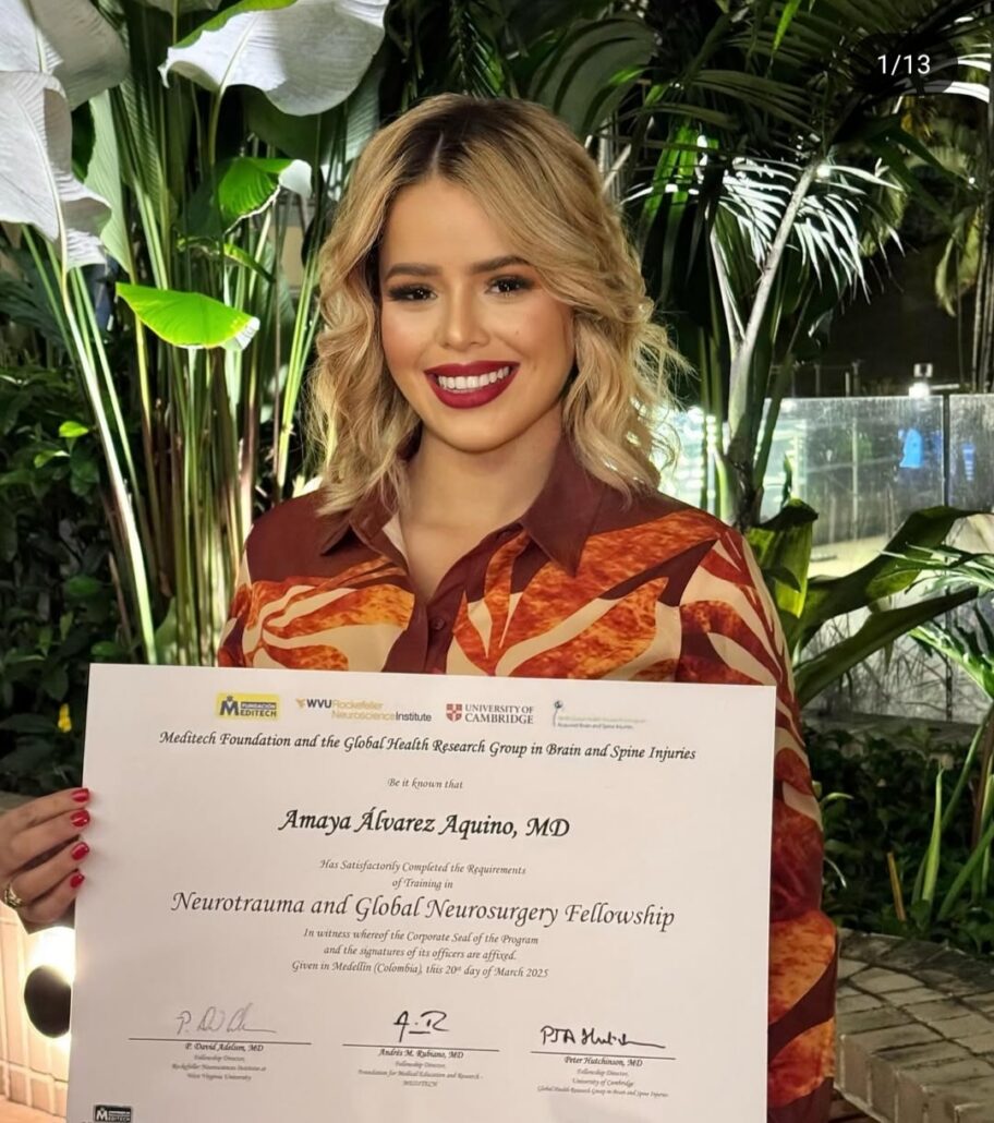 Amaya Álvarez: primera mujer neuro traumatóloga del país