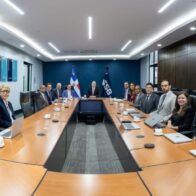 Técnicos de la Superintendencia de Bancos y la misión del FMI.