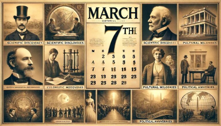 Efemérides del 7 de marzo: ¿qué pasó un día como hoy?