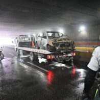 911 coordina asistencia ante incendio de vehículo en el Distrito Nacional