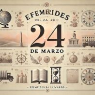 Efemérides del 24 de marzo: ¿qué pasó un día como hoy?