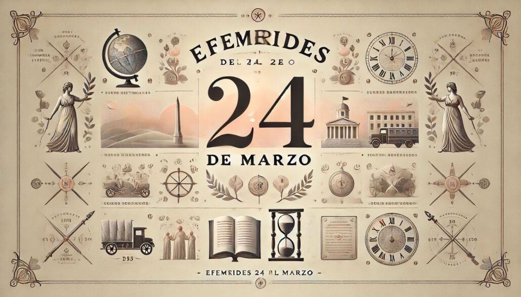 Efemérides del 24 de marzo: ¿qué pasó un día como hoy?