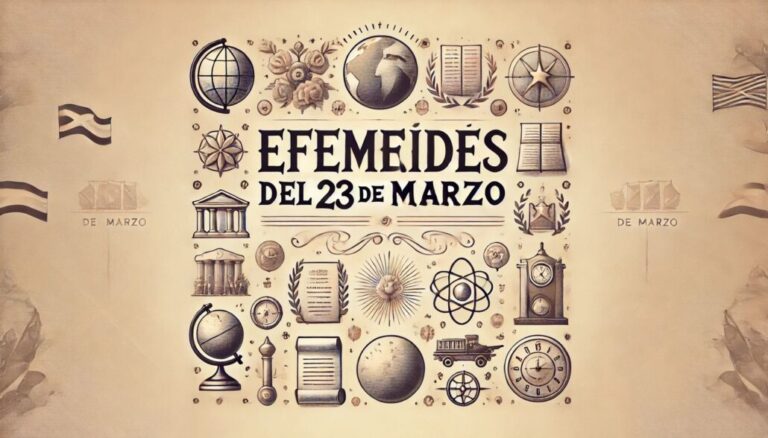 Efemérides del 23 de marzo: ¿qué pasó un día como hoy?