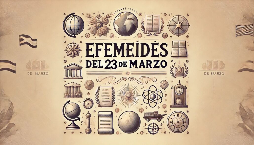 Efemérides del 23 de marzo: ¿qué pasó un día como hoy?