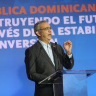 El presidente Luis Abinader durante su participación en la Council of the Américas.