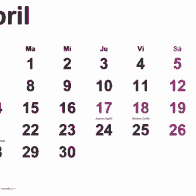 Agenda del día: 04 de abril