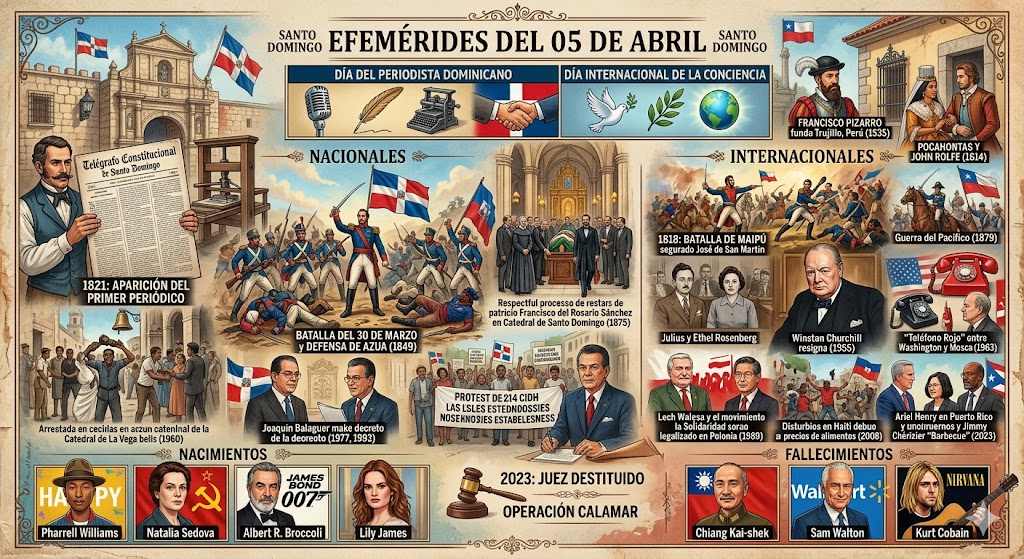 Efemérides del 05 de abril