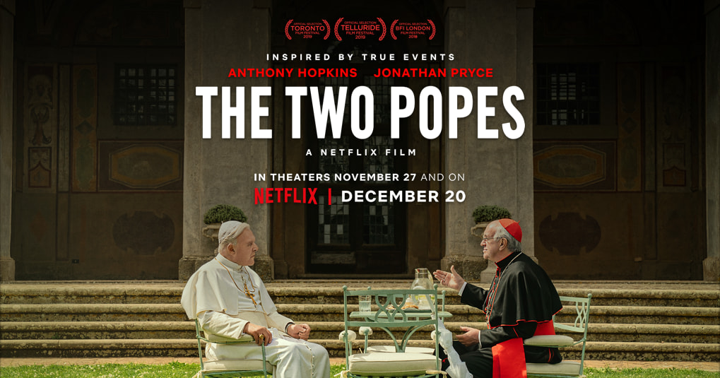 The Two Popes (2019). papa Francisco en el cine y la televisión