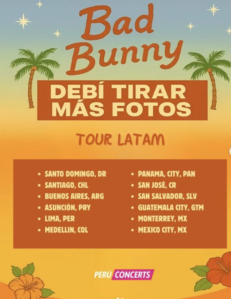 Bad Bunny iniciará su gira