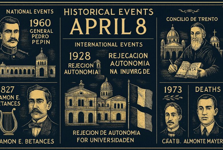 Efemérides del 08 de abril: ¿Qué pasó un día como hoy?