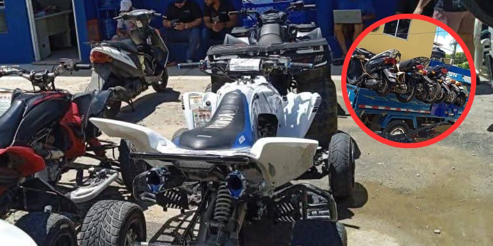 Policía Nacional incauta 31 pasolas y 7 motocicletas previstas para carreras clandestinas en Las Terrenas