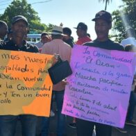 Organizaciones sociales marchan en Monte Plata exigiendo la terminación de la carretera El Dean–Cruce del Pajón