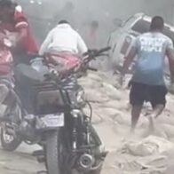 Derrame de cemento por caída de carga de patana colapsa tránsito en tramo Sánchez-Nagua