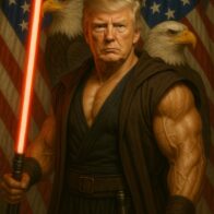 Casa Blanca genera controversia al publicar imagen de Trump con sable láser en el Día de Star Wars