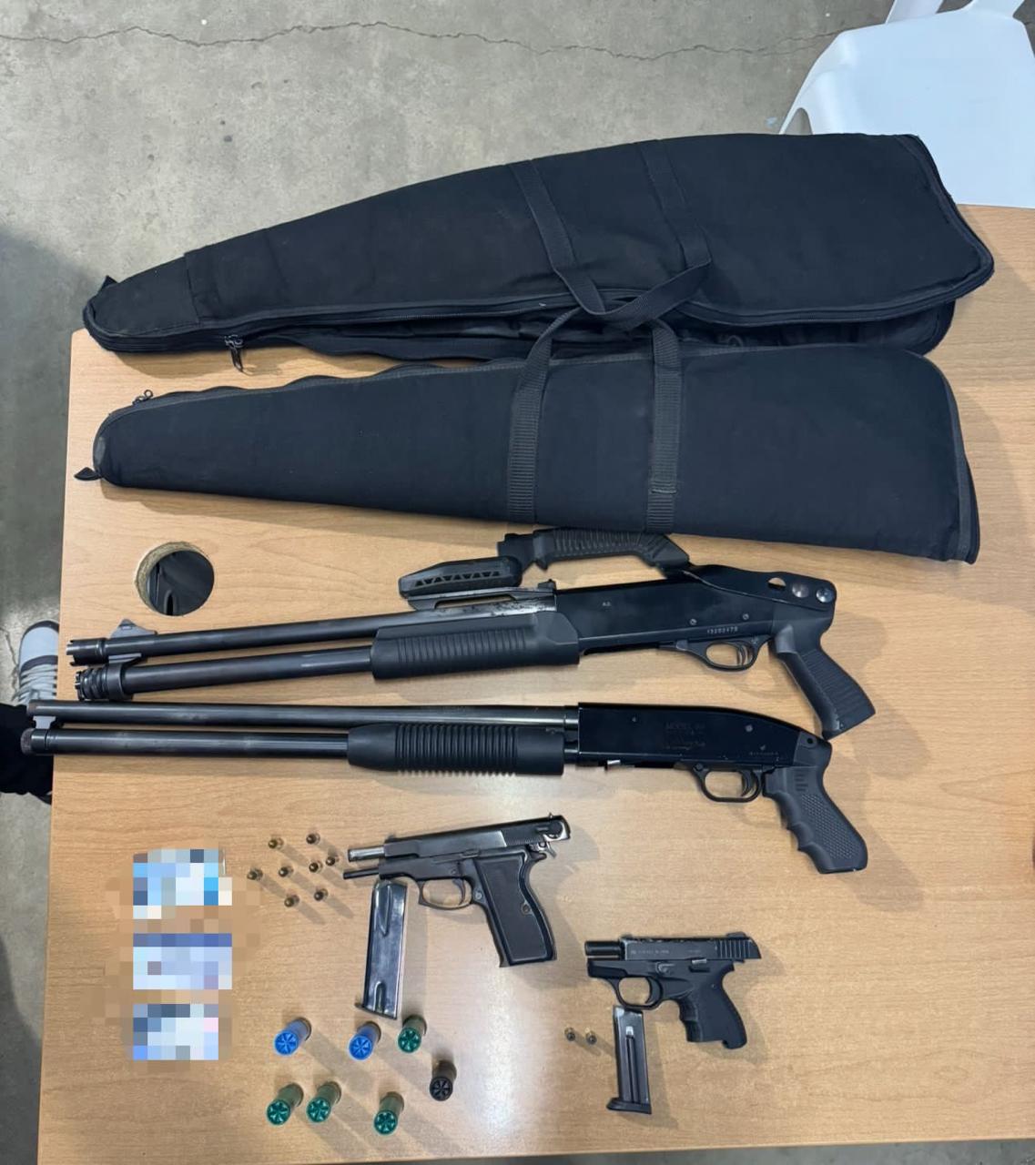 PN y MP ocupan varias armas de fuego y detienen a una persona durante un allanamiento en Sajoma