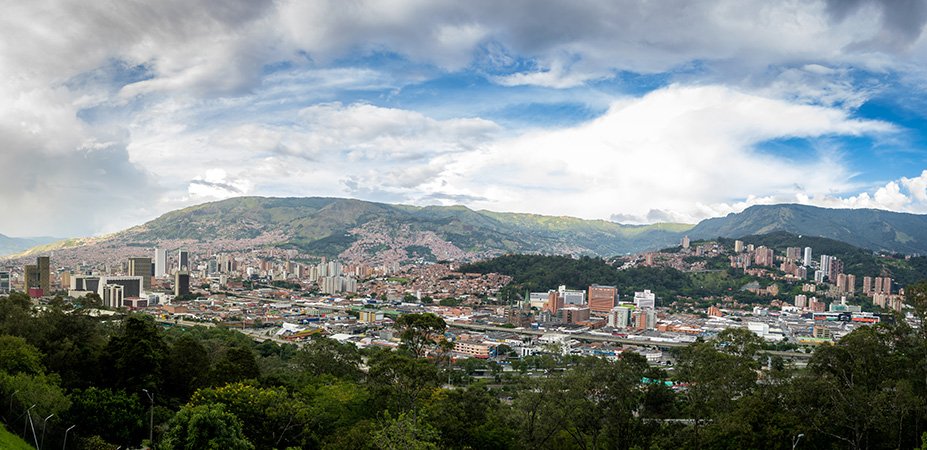 Vista panorámica de Medellín, Colombia