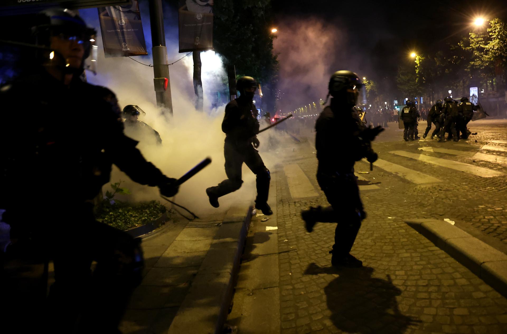 Imagen fuente externa. Disturbios en París en la celebración de la Champions: dos muertos, más de 550 detenidos