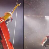 Falla técnica deja a Beyoncé suspendida en el aire en Houston