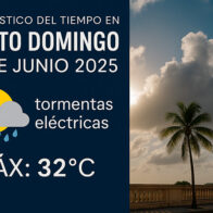 pronóstico del tiempo en Santo Domingo hoy 19 de junio 2025