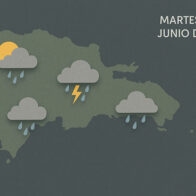 Pronóstico del tiempo en República Dominicana hoy 24 de junio de 2025: lluvias y tormentas eléctricas