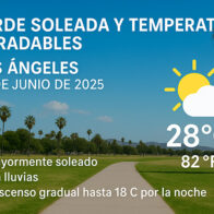 Tarde soleada y temperaturas agradables predominan este 30 de junio en Los Ángeles