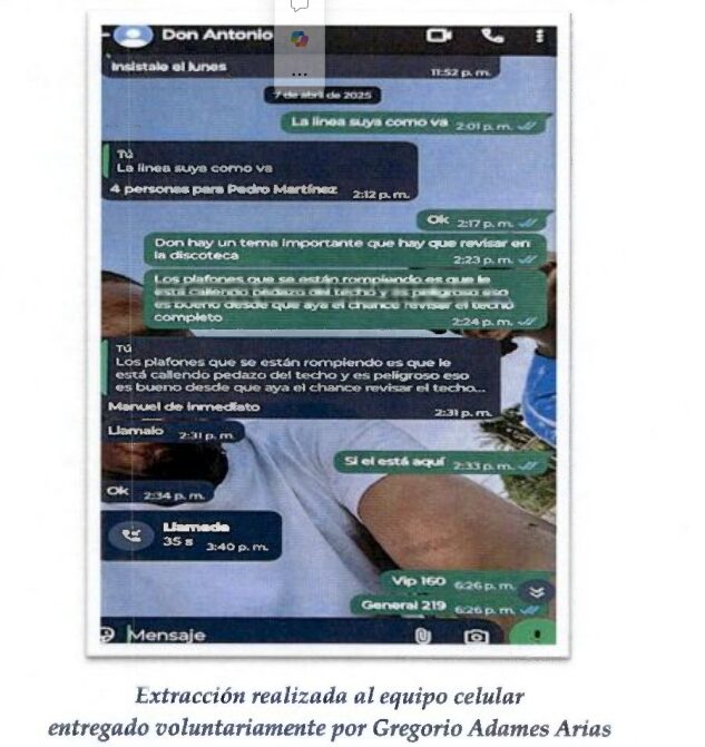 Gregori Adames advirtió a Antonio Espaillat sobre desprendimientos del techo horas antes del colapso en Jet Set