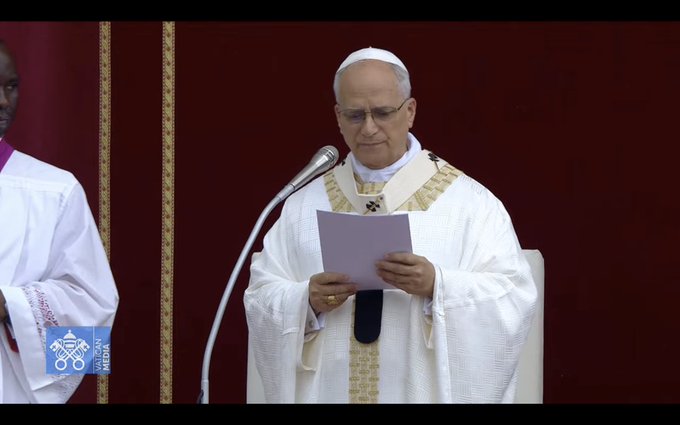 León XIV, en su primer Corpus: "Hoy hay pueblos enteros humillados por la codicia ajena"