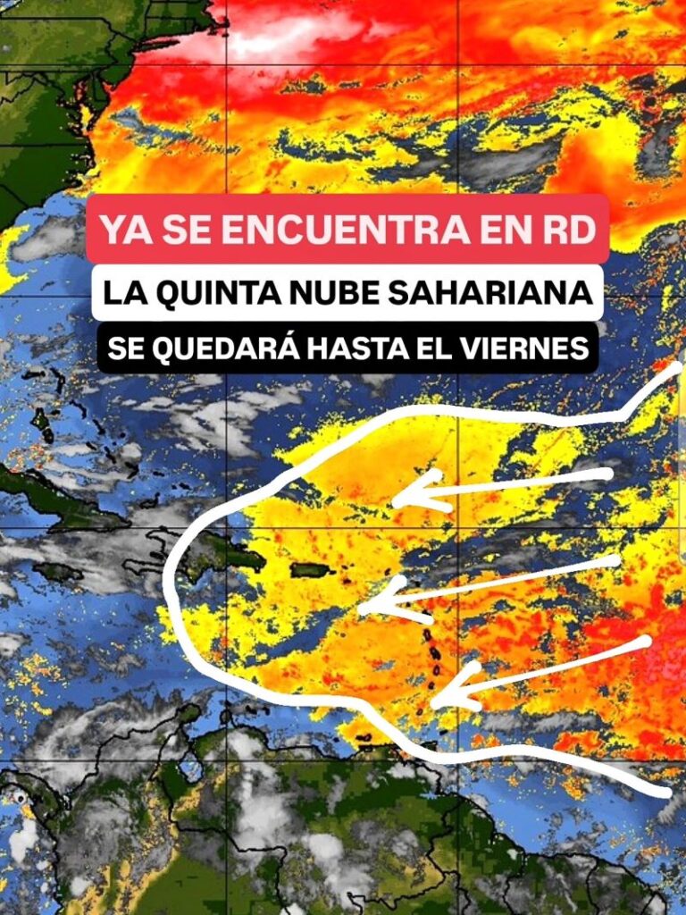 Polvo del Sahara vuelve a cubrir el cielo dominicano: ya es la quinta nube del año