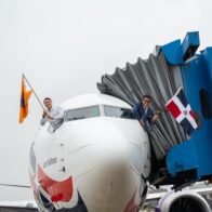 David Collado inaugura vuelo a Nueva York de Arajet