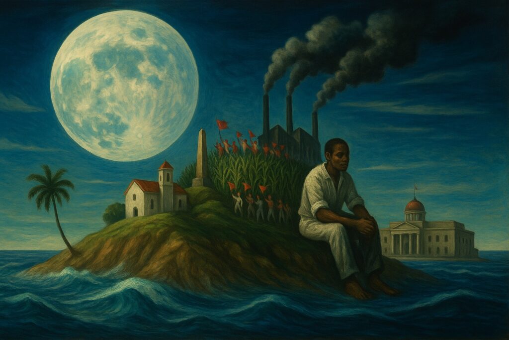 "Hay un país en el mundo", imagen representativa del poema.