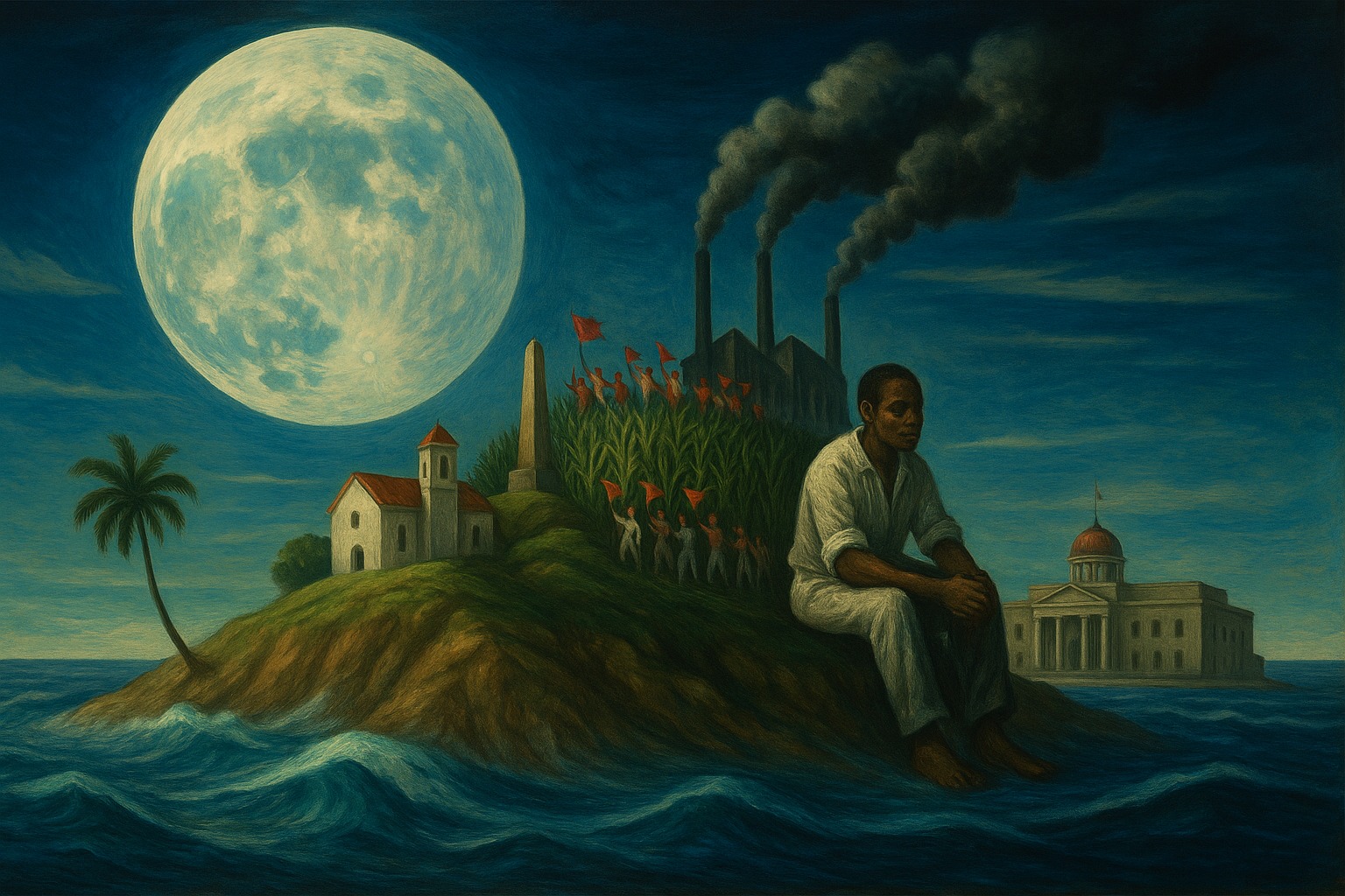 "Hay un país en el mundo", imagen representativa del poema.