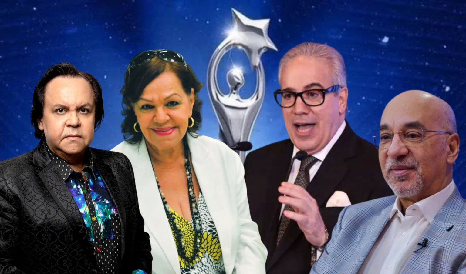 Fernando Hasbún, Aníbal de Castro, Josefina Miniño y Leonel Lirio, premiados por Acroarte