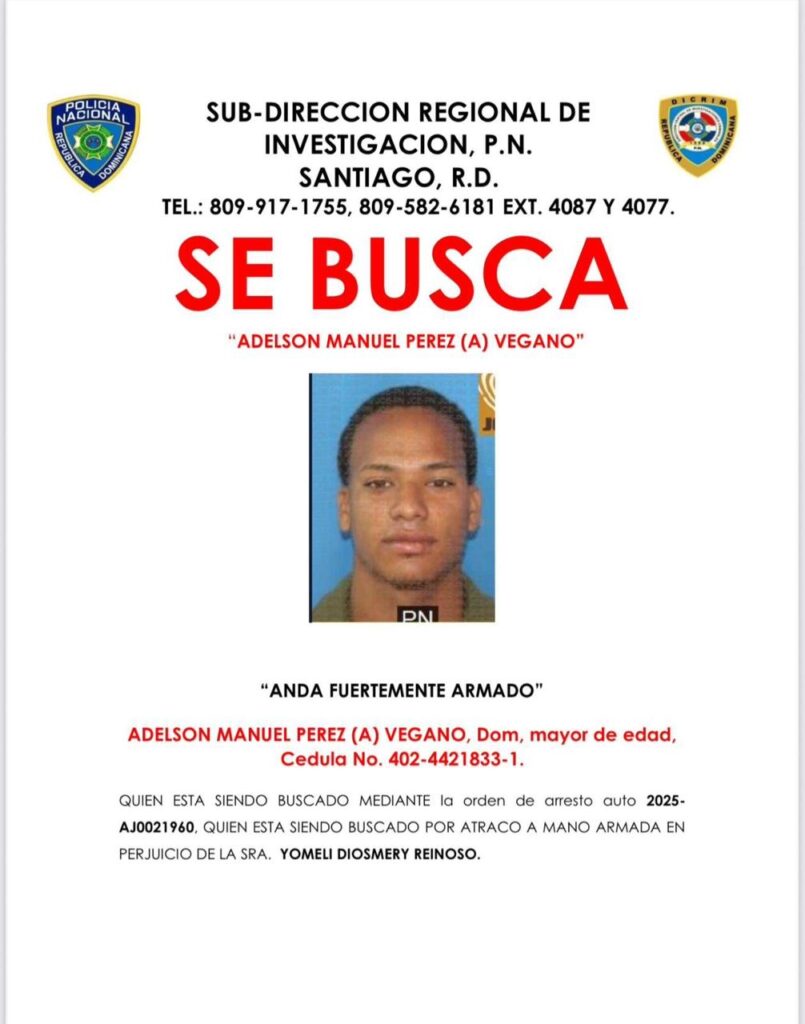 Se entrega a la policía “Vegano”, acusado de participar en asalto mano armada en Santiago