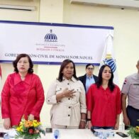 Mesa de Seguridad se celebra en Monseñor Nouel durante visita de la ministra Faride Raful