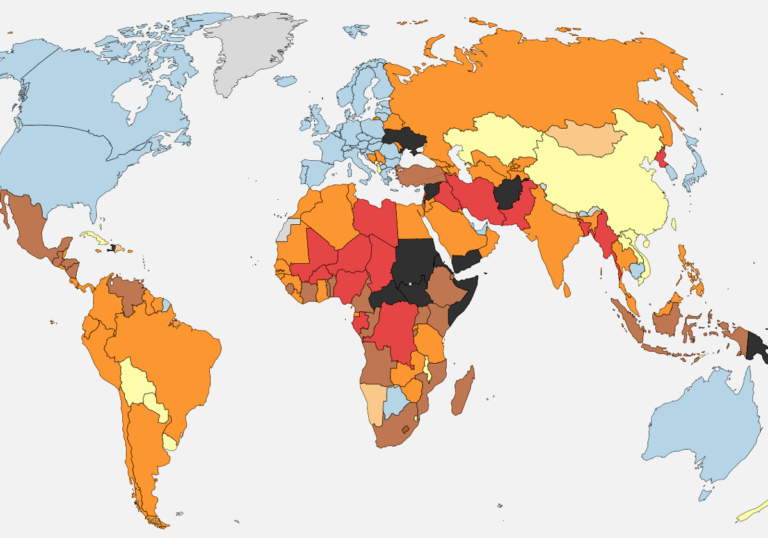 Los países más inseguros del mundo según Global Peace Index 2025