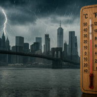 Pronóstico del tiempo en Nueva York hoy 10 de julio: jornada nublada con tormentas eléctricas intermitentes