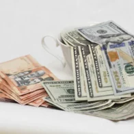 Dólares estadounidenses y pesos dominicanos.