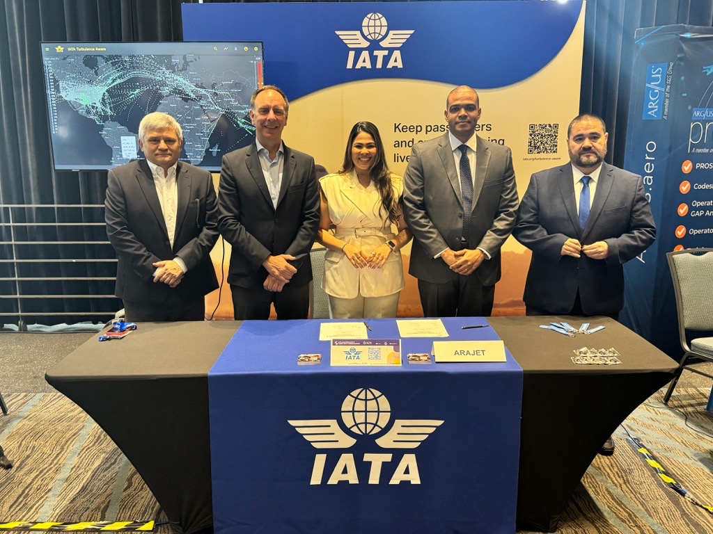 Arajet firma acuerdo con IATA para implementar innovadora herramienta Turbulence Aware