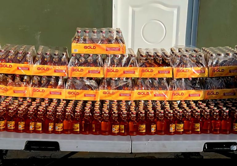 El Ejército se incautó de un contrabando de 912 botellas de whisky en Elías Piña