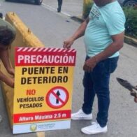 Director distrital de Juma Bejucal recibe muro de contención para desvío de tránsito
