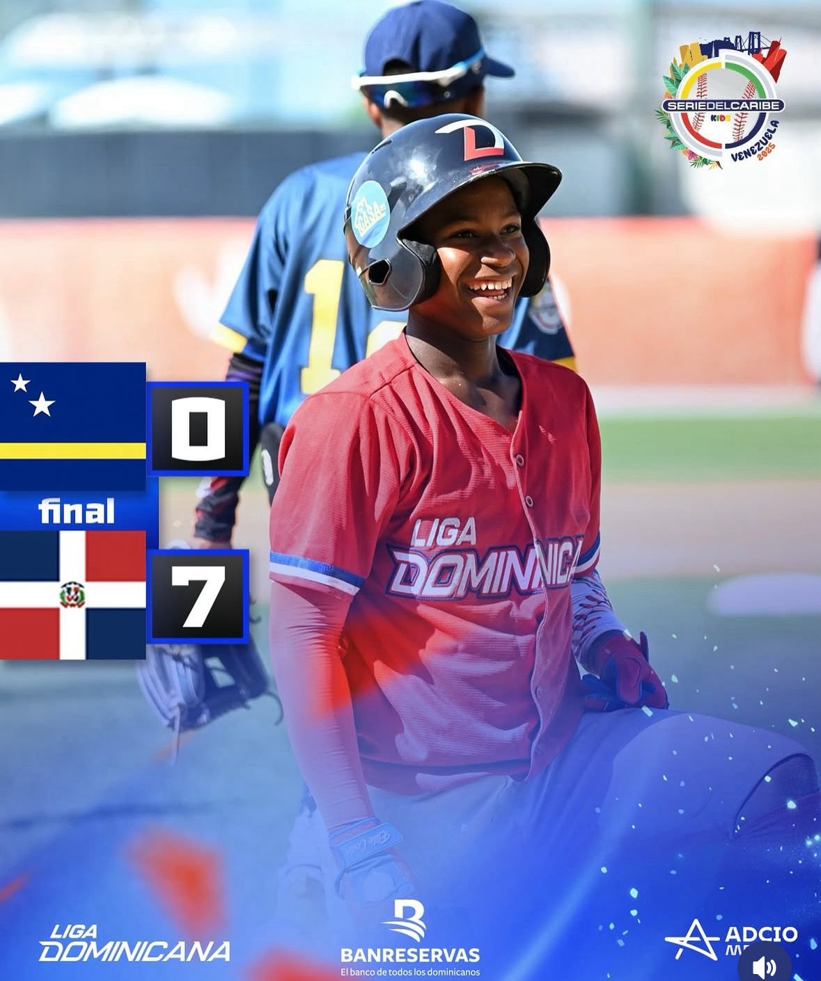 Dominicana blanquea 7-0 a Curazao en la Serie del Caribe Kids